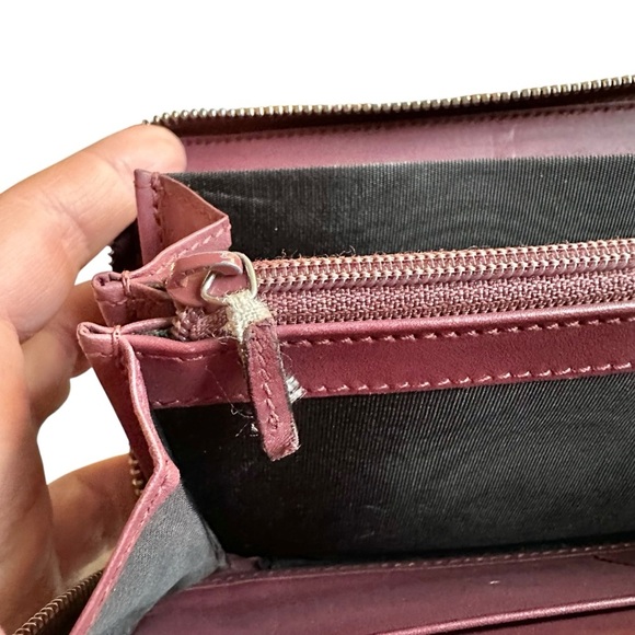 Authentic GUCCI GG Supreme Floral Blooms Pink & Tan Large Zippy Wallet with Box - Picture 12 of 12